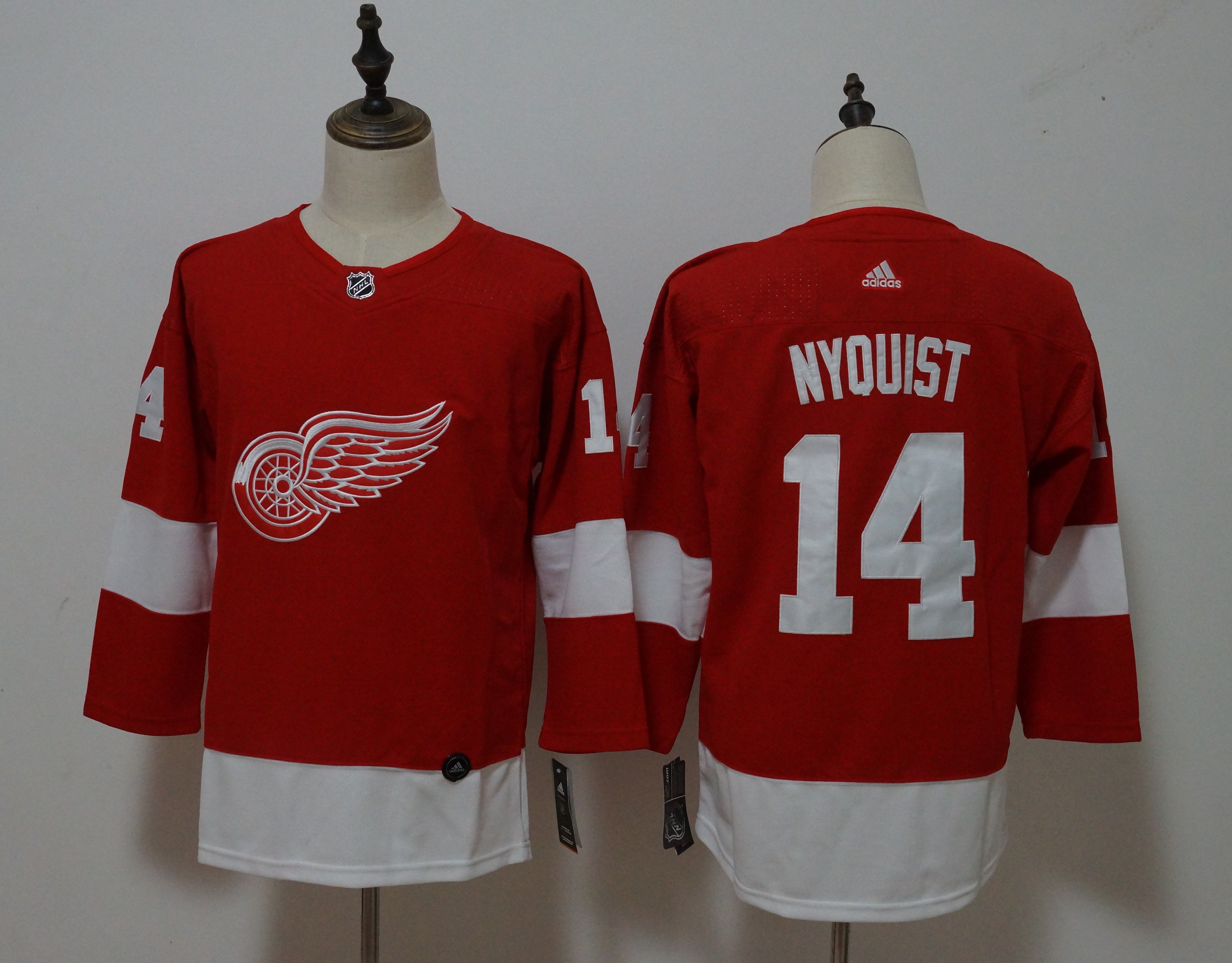 Women Detroit Red Wings #14 Nyquist Red Hockey Stitched Adidas NHL Jerseys->detroit red wings->NHL Jersey